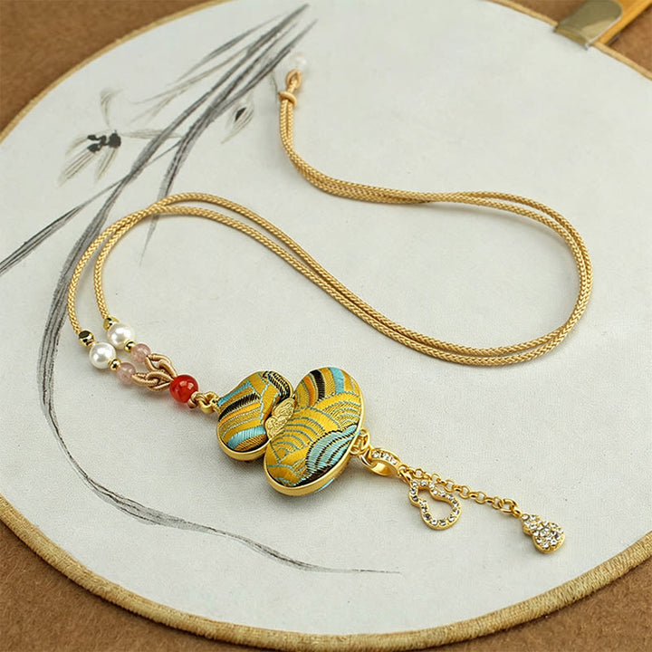 Buddha Stones Song Brocade Kalebas Elegante Ketting - image 4