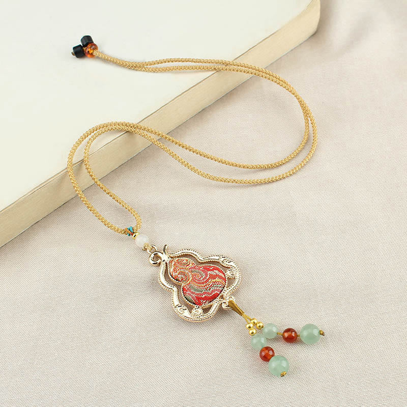 Buddha Stones Song Brocade Gourd Health Ketting - image 0