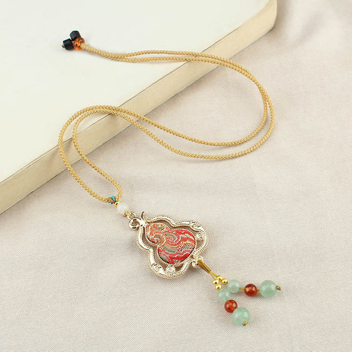 Buddha Stones Song Brocade Gourd Health Ketting - image 0
