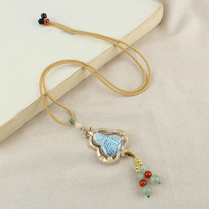 Buddha Stones Song Brocade Gourd Health Ketting - image 4