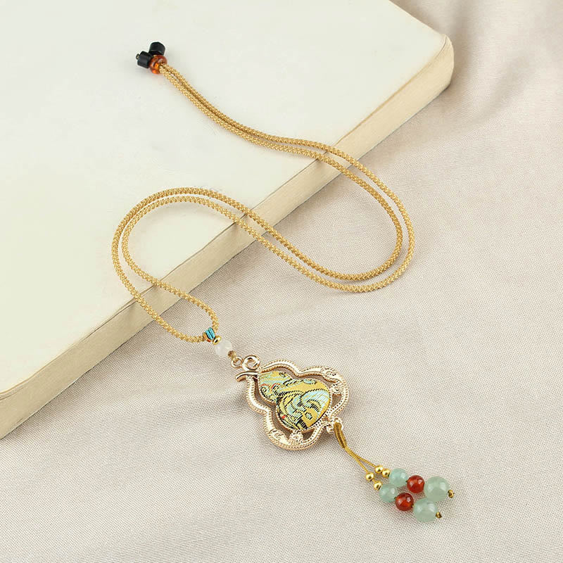Buddha Stones Song Brocade Gourd Health Ketting - image 8