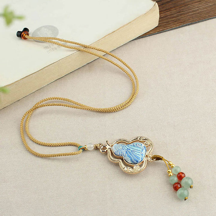 Buddha Stones Song Brocade Gourd Health Ketting - image 5