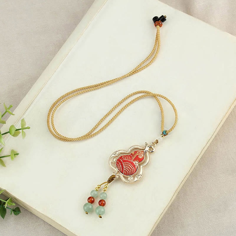 Buddha Stones Song Brocade Gourd Health Ketting - image 1