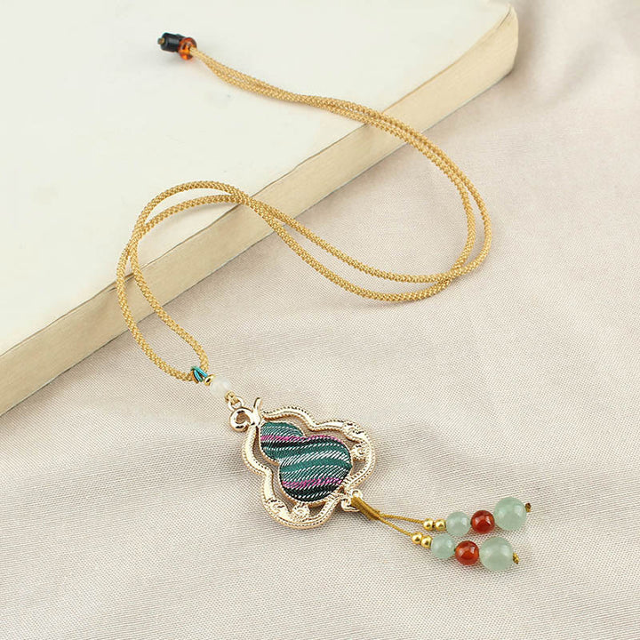 Buddha Stones Song Brocade Gourd Health Ketting - image 3