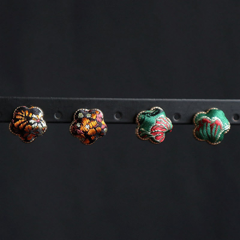 Buddha Stones Song Brocade Flower Balance Oorbellen - image 4