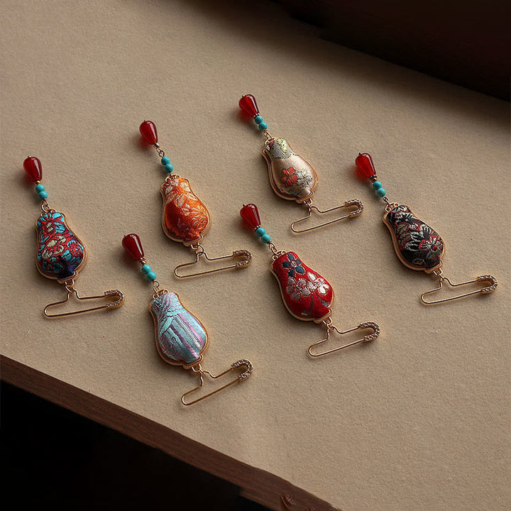 Buddha Stones Song Brocade Vaasontwerp Elegante Broche - image 12