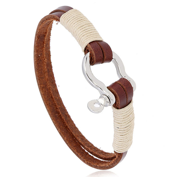 Buddha Stones Leren dubbelgewikkelde armband met draadsluiting en Armband - image 4