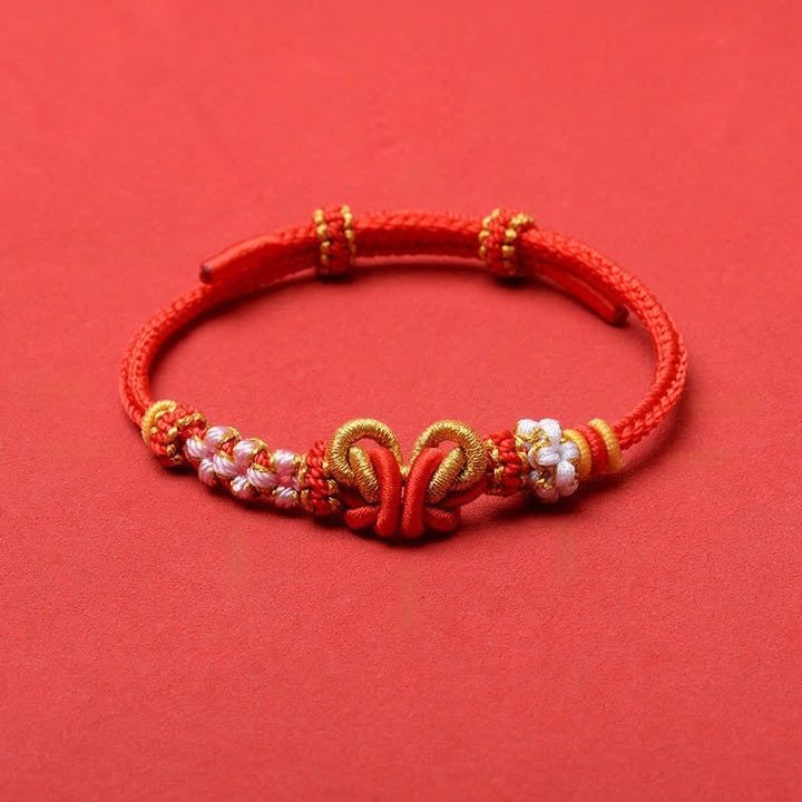 Buddha Stones Handgemaakte geweven Armband met verstelbaar koord voor geluk - image 9