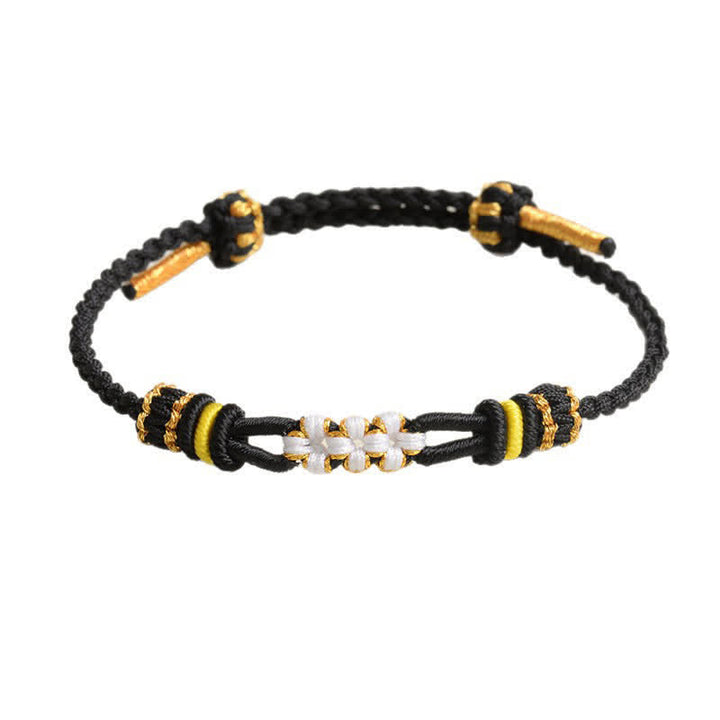 Buddha Stones Handgemaakte verstelbare Armband met perzikbloesemknoop - image 6