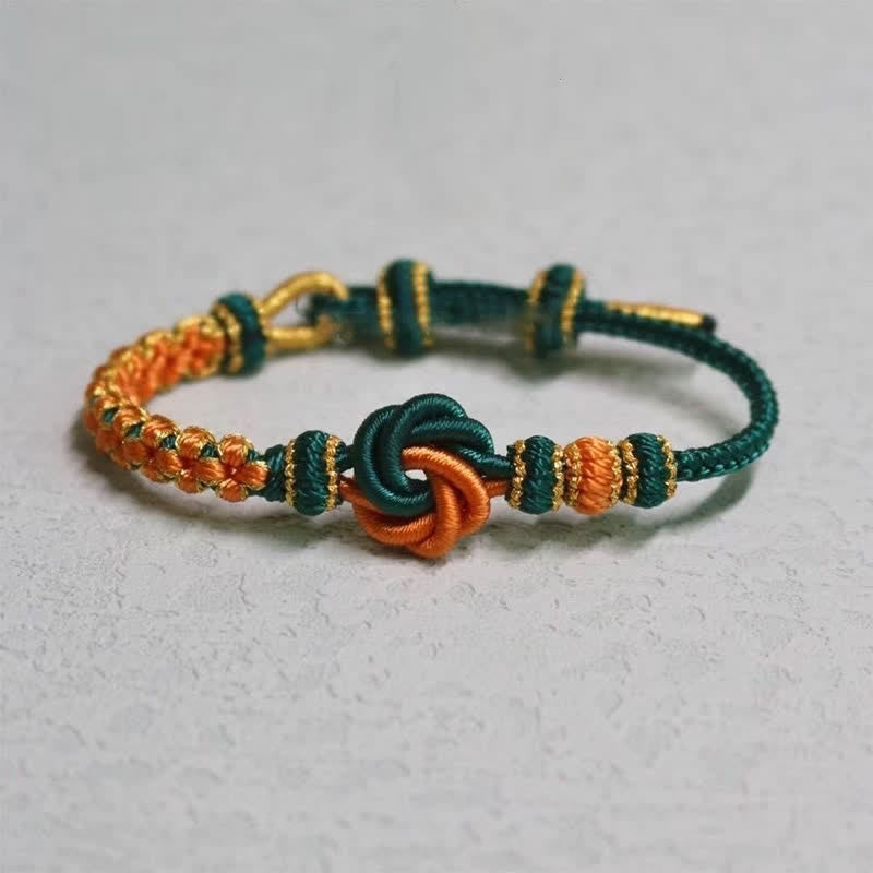 Buddha Stones Mandala gevlochten touw Armband voor zelfvertrouwen - Donkergroen - Geen accessoire - image 18