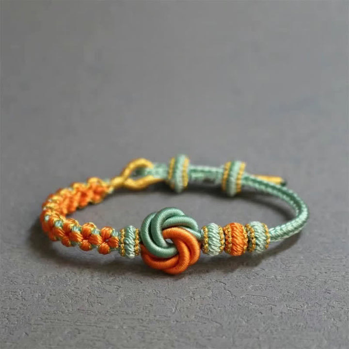 Buddha Stones Mandala gevlochten touw Armband voor zelfvertrouwen - Aquamarijn - Geen accessoire - image 15