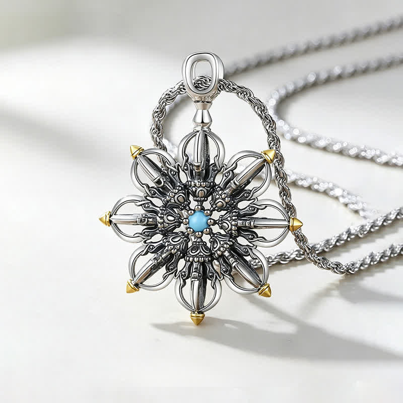 Buddha Stones Koperen Lotus Nieuw Begin Hanger Ketting - image 3