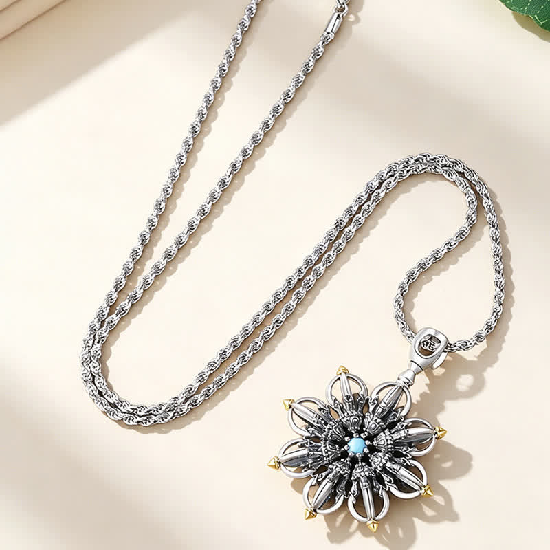 Buddha Stones Koperen Lotus Nieuw Begin Hanger Ketting - image 1