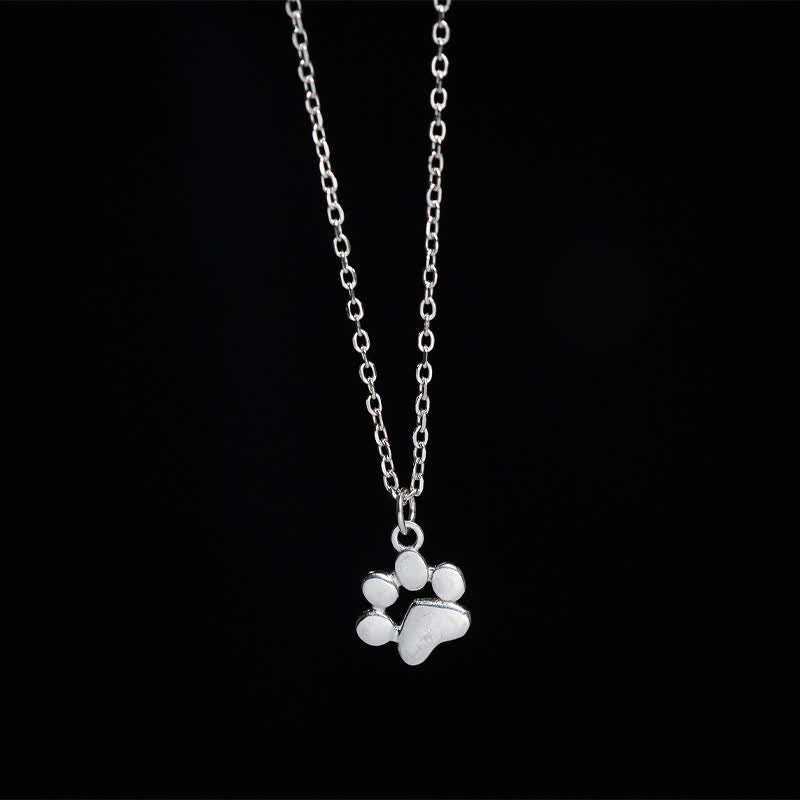 Buddha Stones Ketting met kattenpootmotief van 925 sterling zilver - 925 sterling zilver - image 0