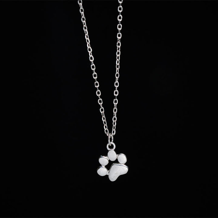 Buddha Stones Ketting met kattenpootmotief van 925 sterling zilver - 925 sterling zilver - image 0