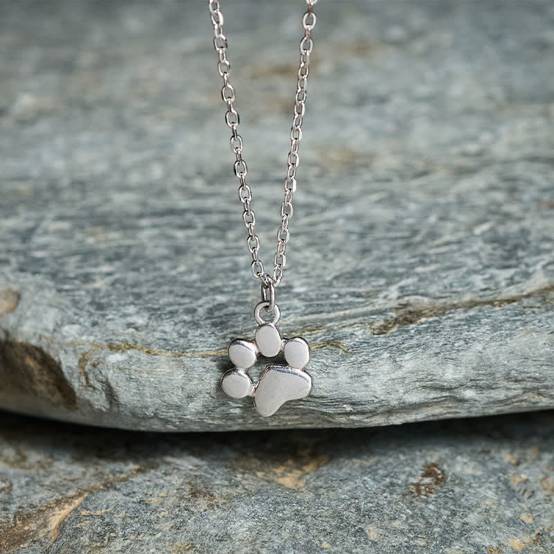 Buddha Stones Ketting met kattenpootmotief van 925 sterling zilver - image 1
