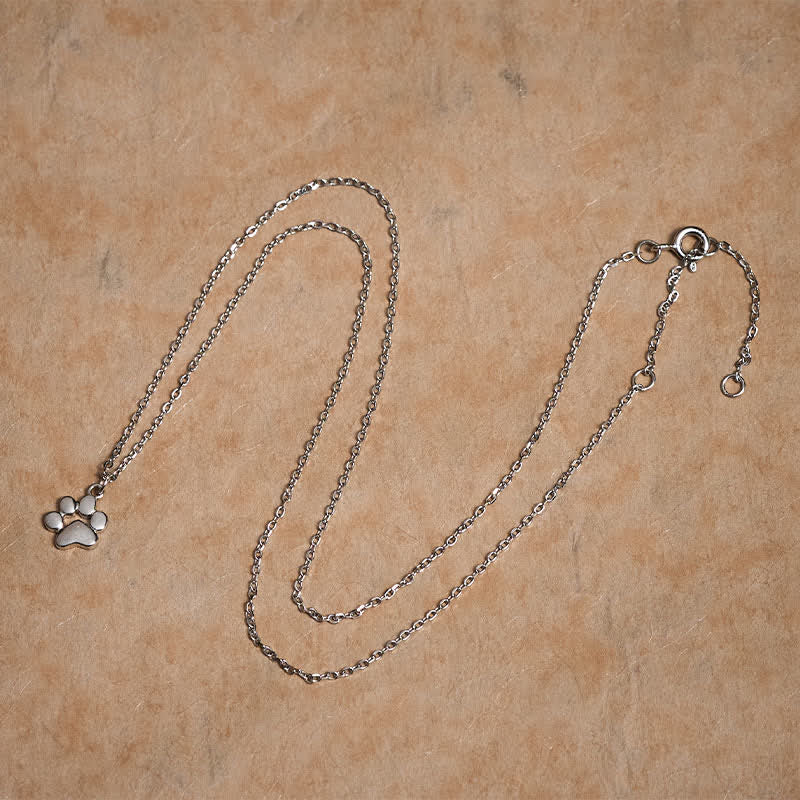Buddha Stones Ketting met kattenpootmotief van 925 sterling zilver - image 2