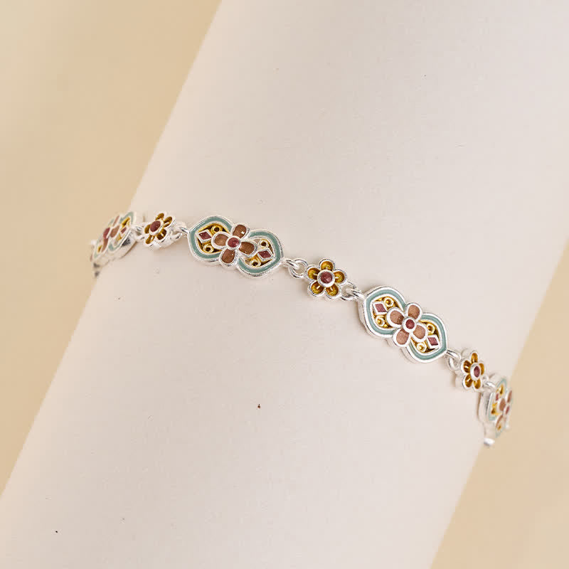 Buddha Stones Koperen Armband met bloemenpatroon en helende werking - image 2