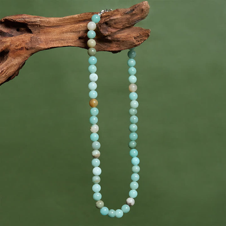 Buddha Stones Balansketting met natuurlijke amazoniet Ketting - image 1