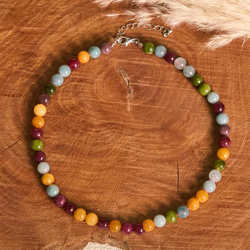 Buddha Stones Ketting met natuurlijke toermalijnkralen - image 6