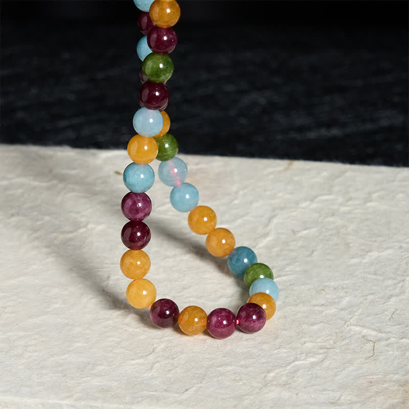 Buddha Stones Ketting met natuurlijke toermalijnkralen - image 7