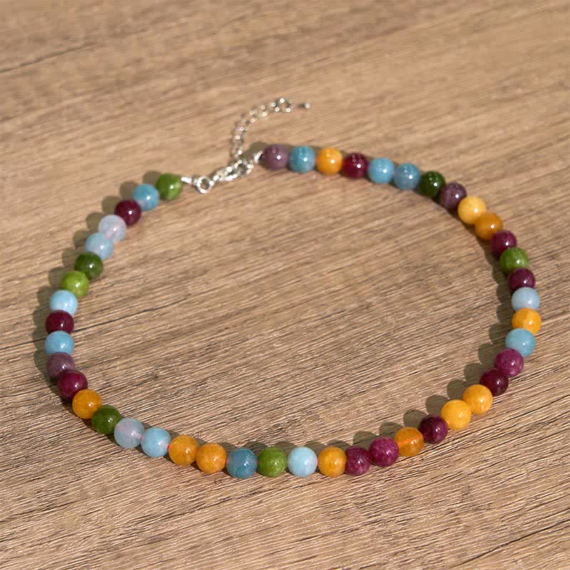 Buddha Stones Ketting met natuurlijke toermalijnkralen - Natuurlijke toermalijn (kleur kan variëren) - 8mm - image 0