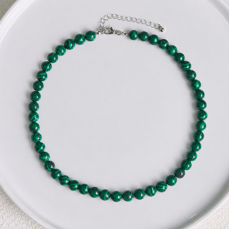 Buddha Stones Ketting met natuurlijke malachietkralen - image 2