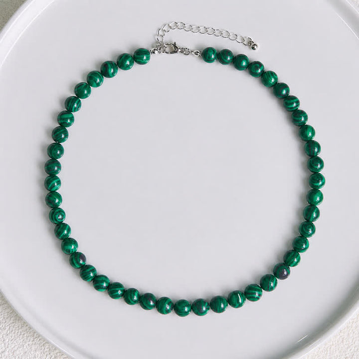 Buddha Stones Ketting met natuurlijke malachietkralen - image 2