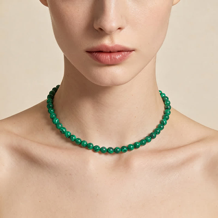 Buddha Stones Ketting met natuurlijke malachietkralen - image 4