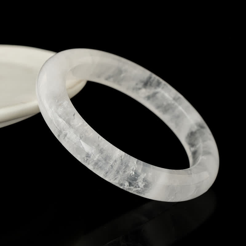 Buddha Stones Natuurlijke heldere kwarts helende Bangle-armband - image 1