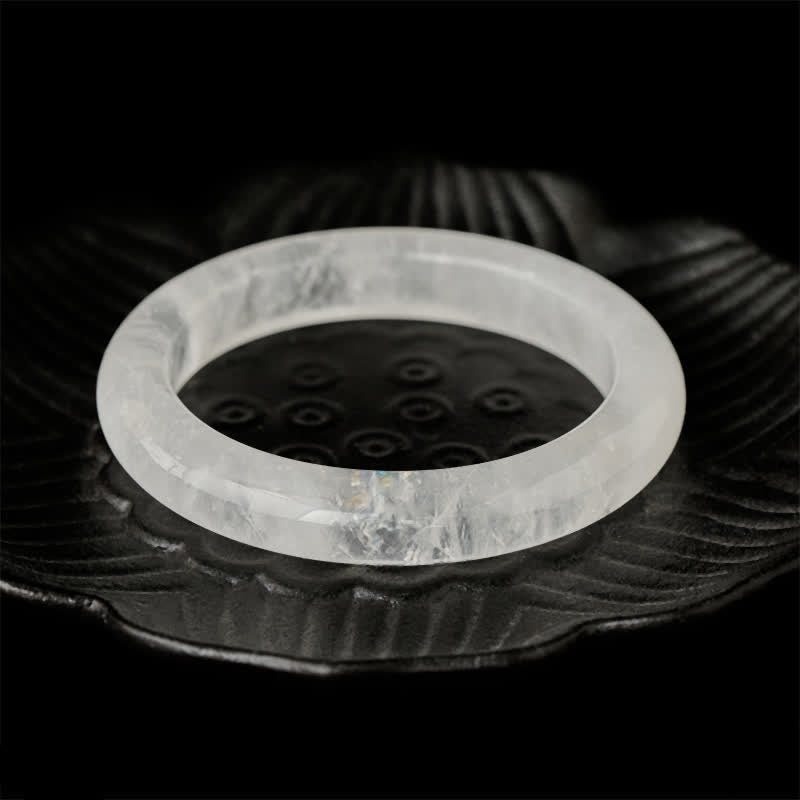 Buddha Stones Natuurlijke heldere kwarts helende Bangle-armband - image 3