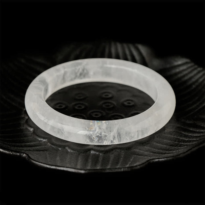 Buddha Stones Natuurlijke heldere kwarts helende Bangle-armband - image 3