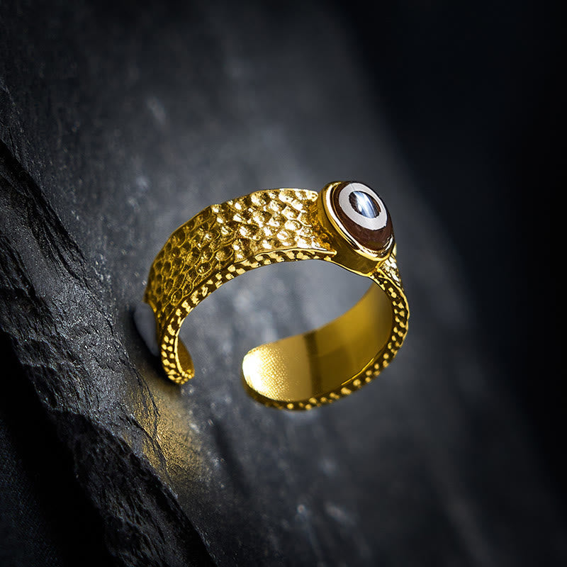 Buddha Stones Dzi kralen koperen messing Ring - image 3