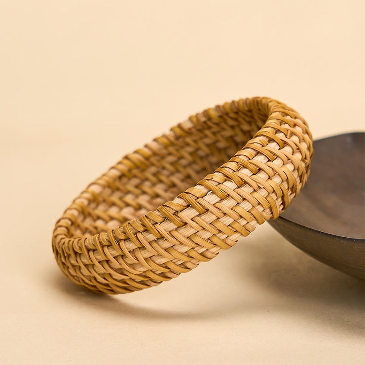 Buddha Stones Handgeweven rotan Bangle-armband. - image 3