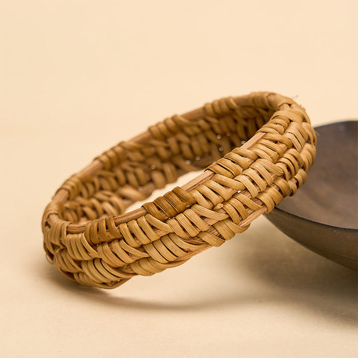 Buddha Stones Handgeweven rotan Bangle-armband. - image 2