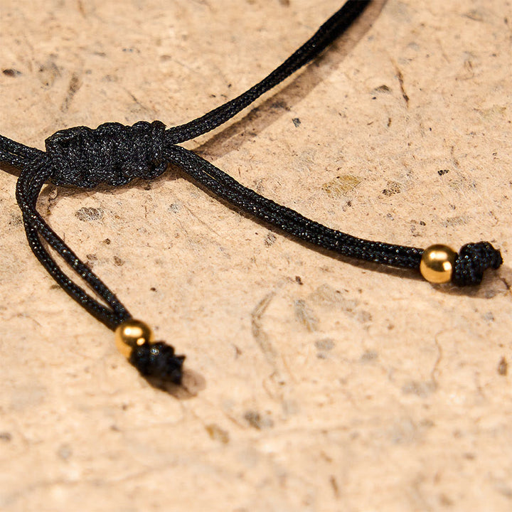 Buddha Stones Armband met engelengetallen, rood en zwart gevlochten koord. - image 19