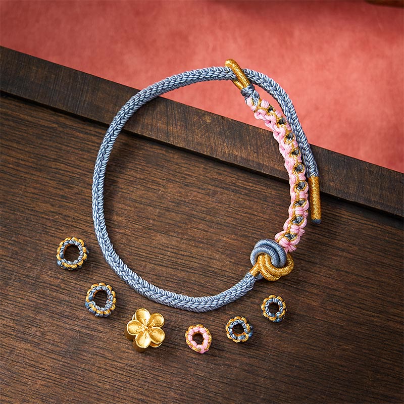 Buddha Stones Verstelbare Armband met gevlochten touwknoop - image 36