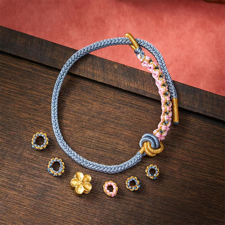 Buddha Stones Verstelbare Armband met gevlochten touwknoop - image 36