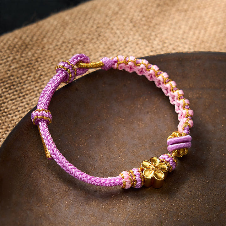 Buddha Stones Verstelbare Armband met gevlochten touwknoop - image 28