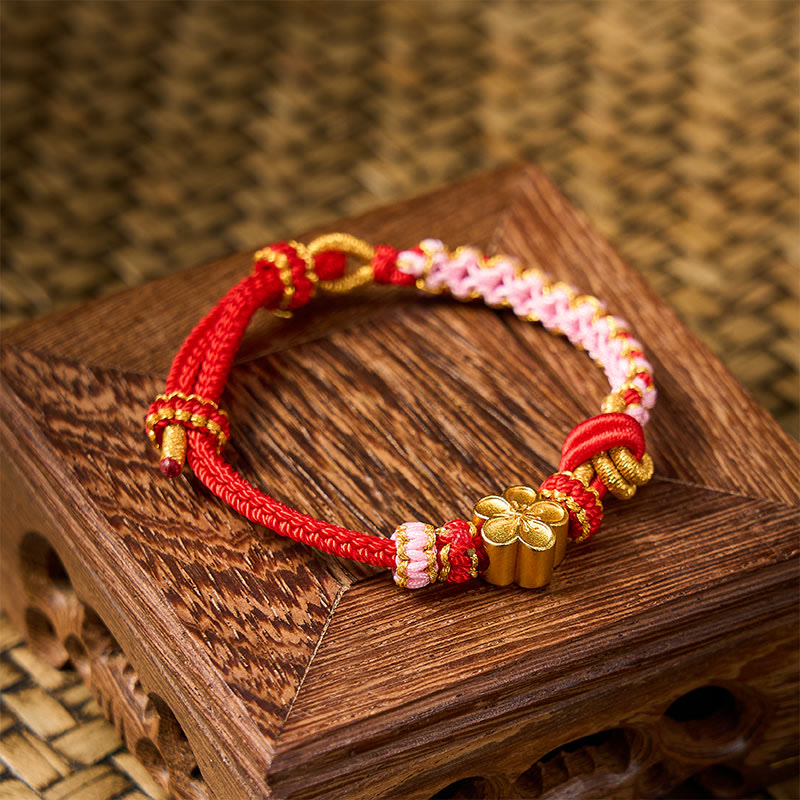 Buddha Stones Verstelbare Armband met gevlochten touwknoop - image 3