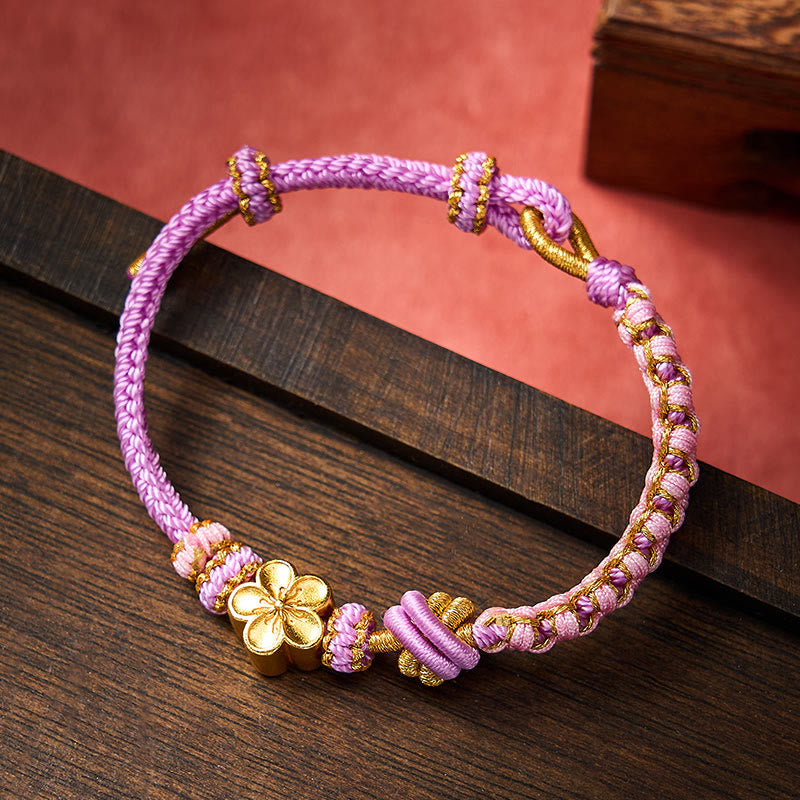 Buddha Stones Verstelbare Armband met gevlochten touwknoop - image 27