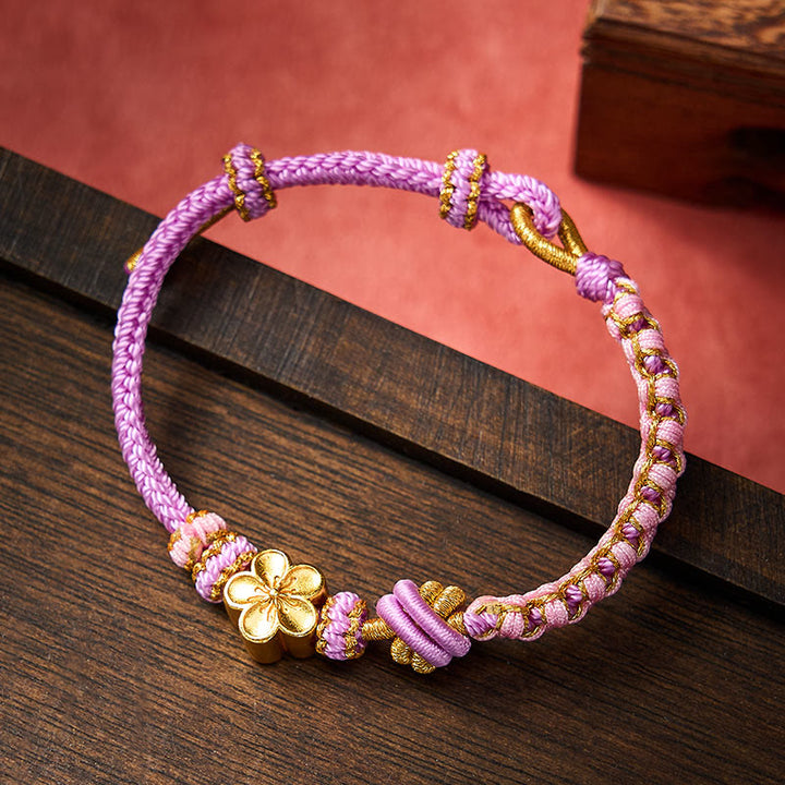 Buddha Stones Verstelbare Armband met gevlochten touwknoop - image 27