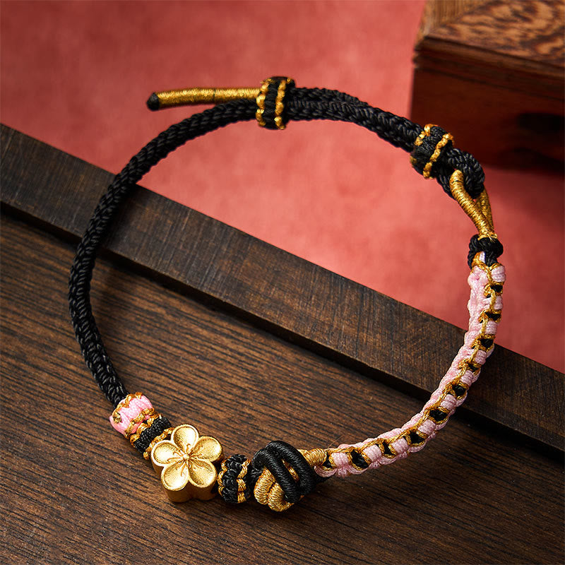 Buddha Stones Verstelbare Armband met gevlochten touwknoop - image 7