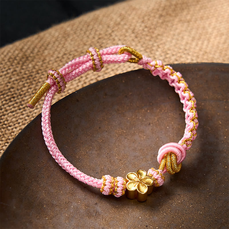 Buddha Stones Verstelbare Armband met gevlochten touwknoop - image 22