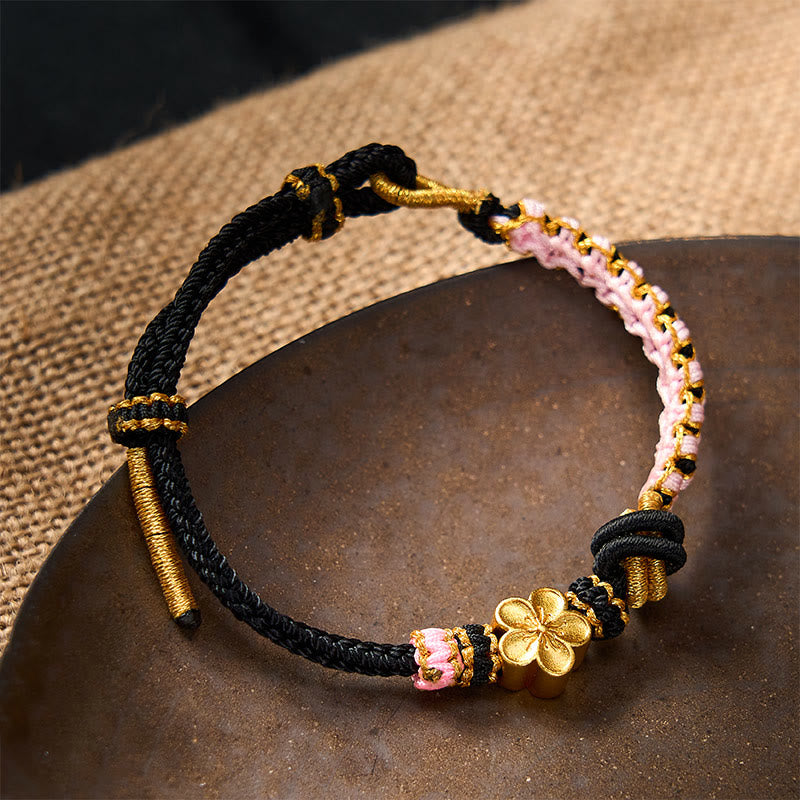 Buddha Stones Verstelbare Armband met gevlochten touwknoop - image 8