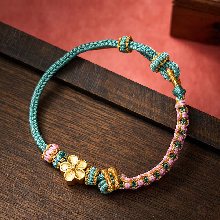 Buddha Stones Verstelbare Armband met gevlochten touwknoop - image 13