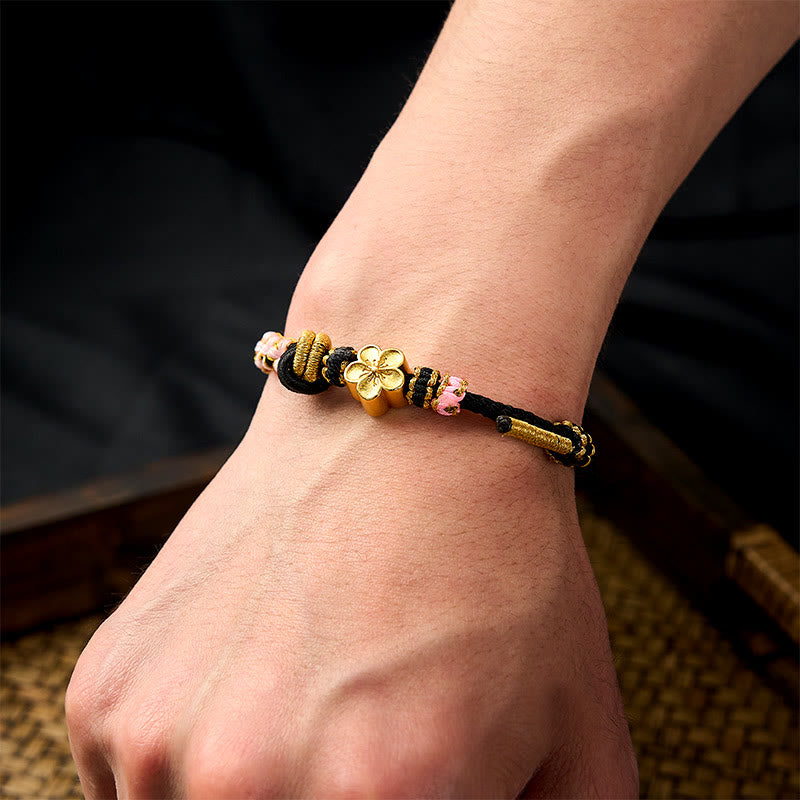 Buddha Stones Verstelbare Armband met gevlochten touwknoop - image 11