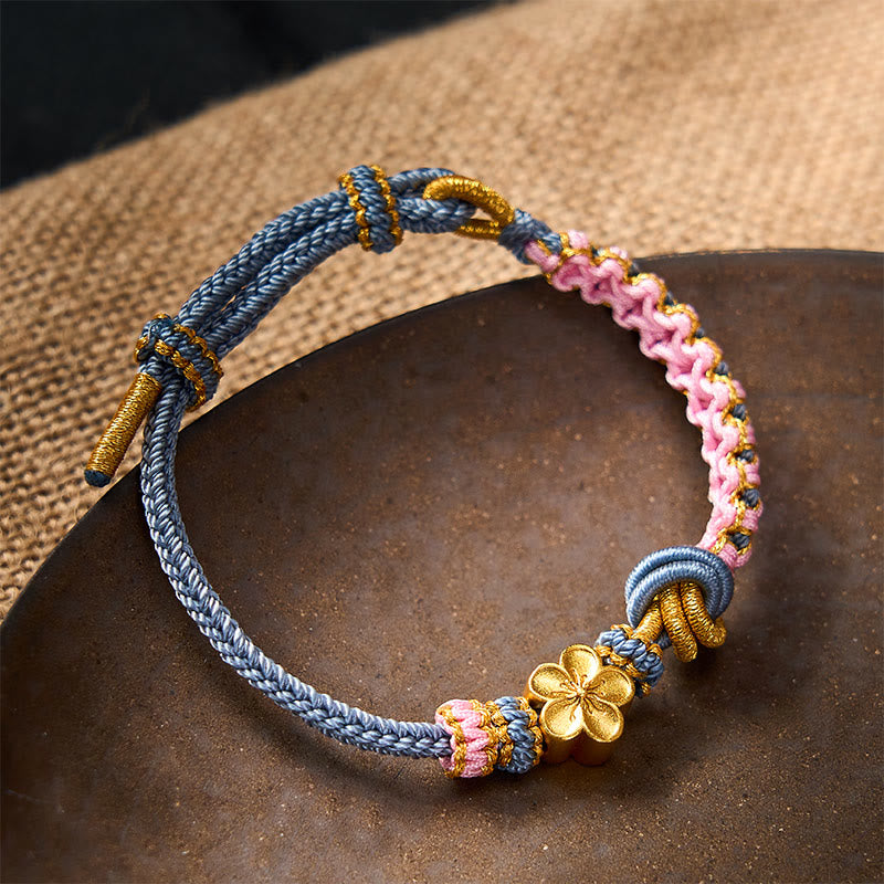 Buddha Stones Verstelbare Armband met gevlochten touwknoop - image 34