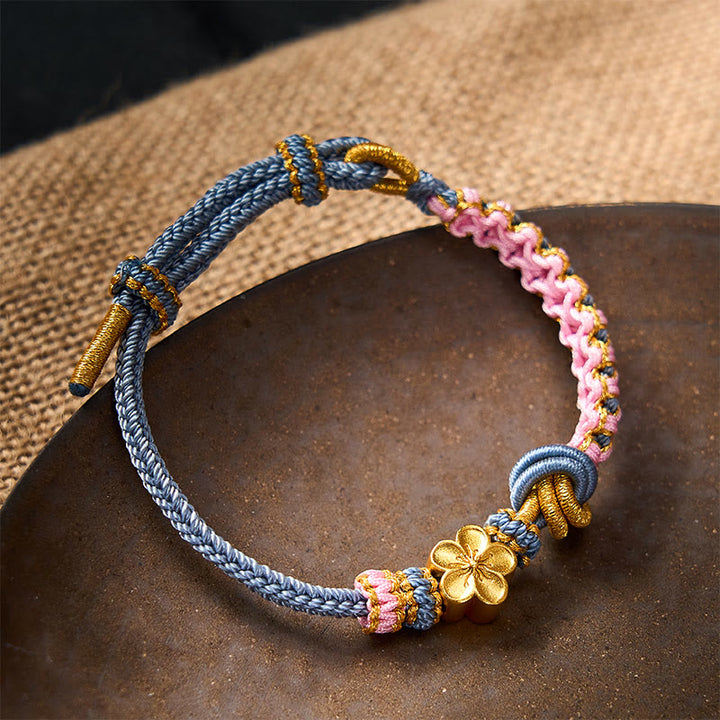 Buddha Stones Verstelbare Armband met gevlochten touwknoop - image 34
