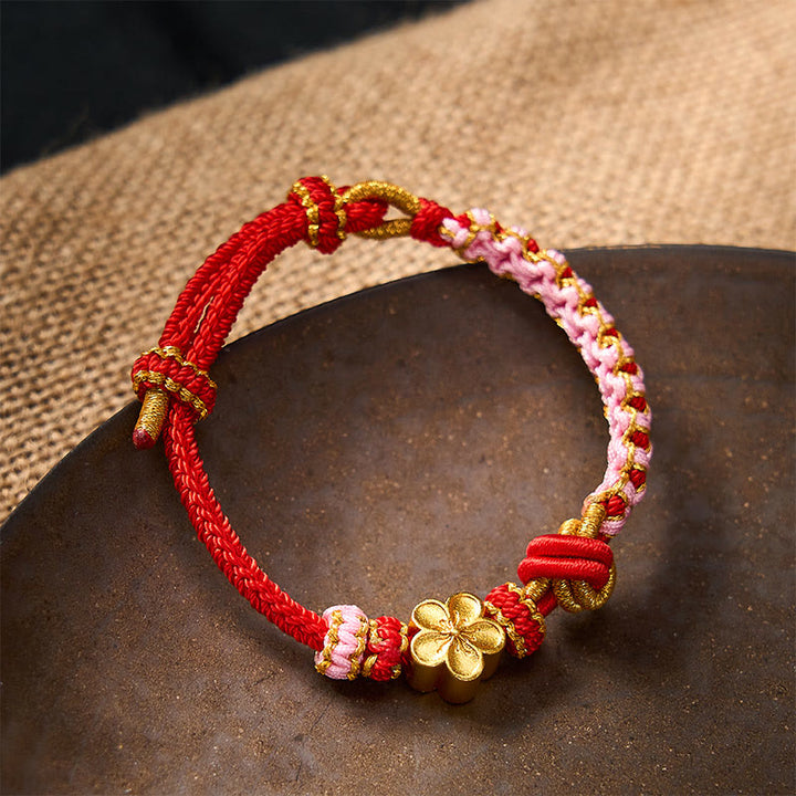 Buddha Stones Verstelbare Armband met gevlochten touwknoop - image 2